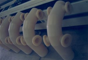 machined plastic piping