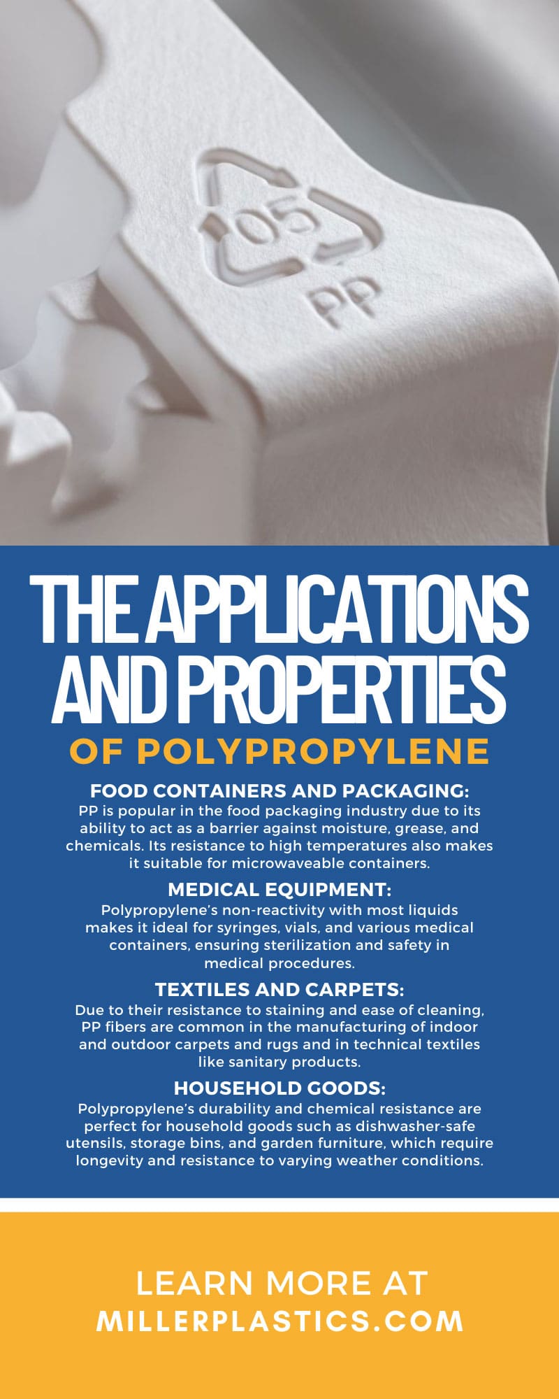 The Applications and Properties of Polypropylene