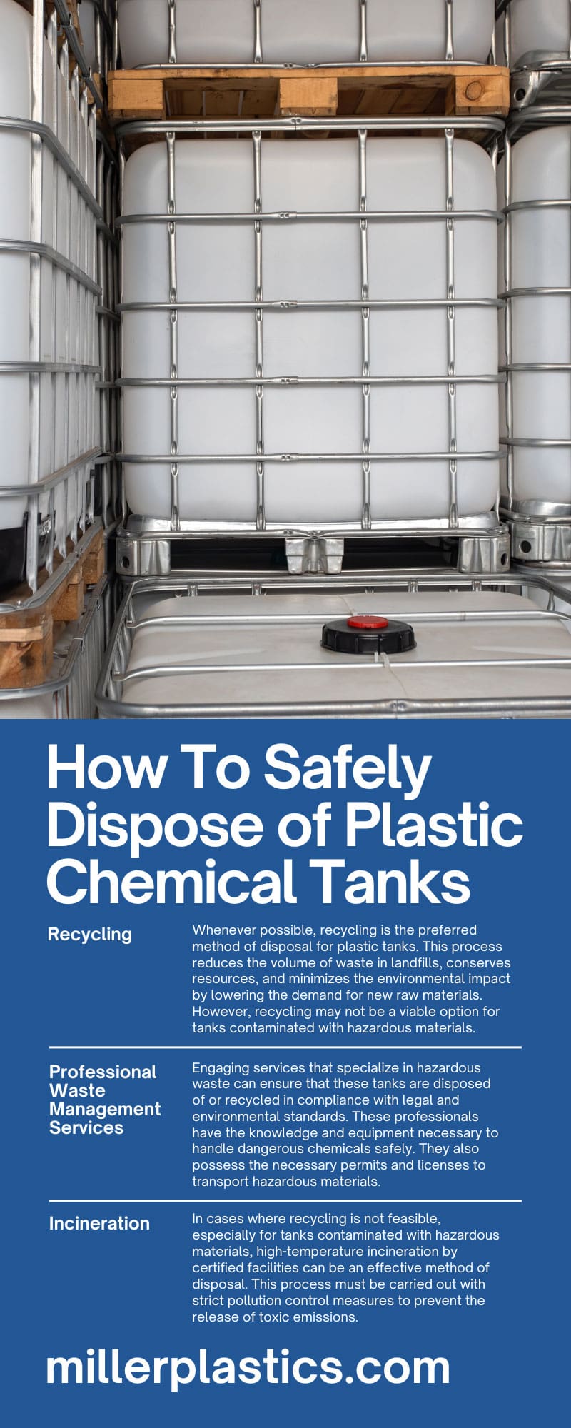 How To Safely Dispose of Plastic Chemical Tanks