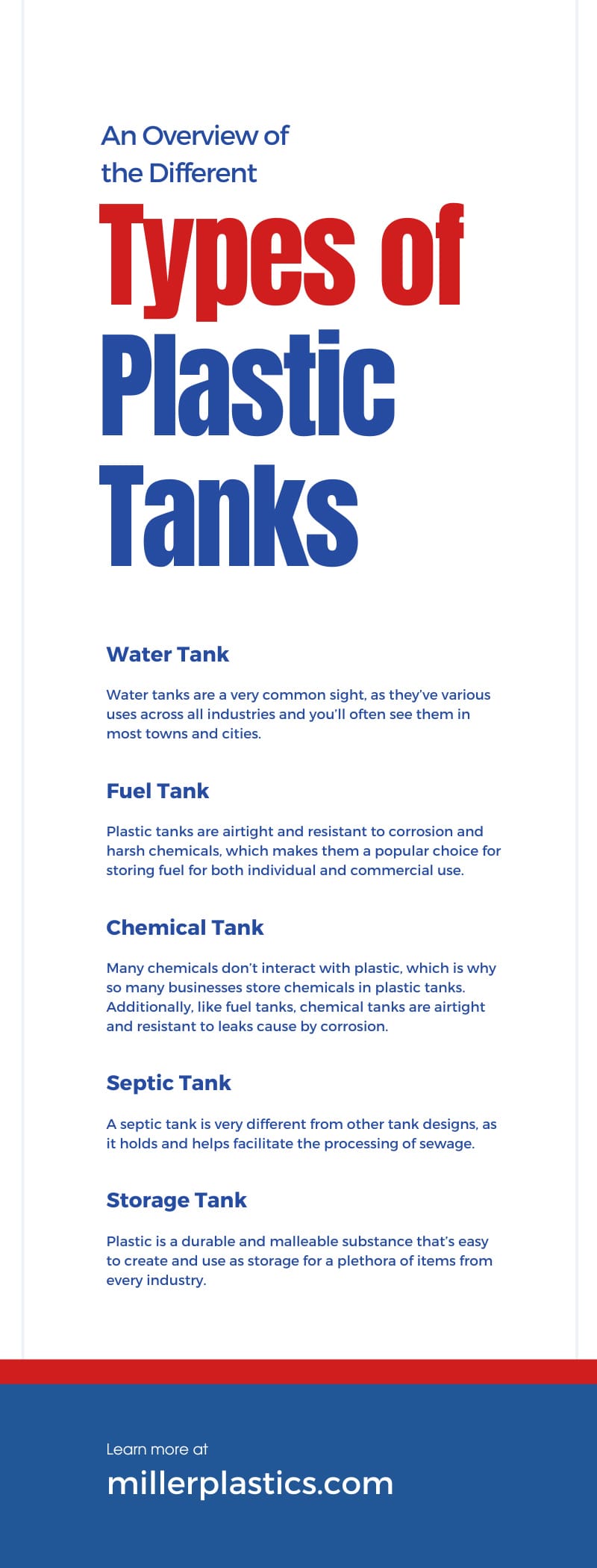 An Overview of the Different Types of Plastic Tanks